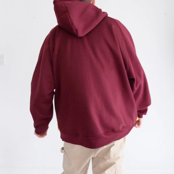 Vintage NCAA Colosseum  Maroon Cent. Michigan Chippewas Lantern Pullover Hoodie - Picture 3 of 13